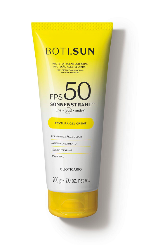 Protector Solar Corporal Gel Creme FPS50 BOTI.SUN 200g