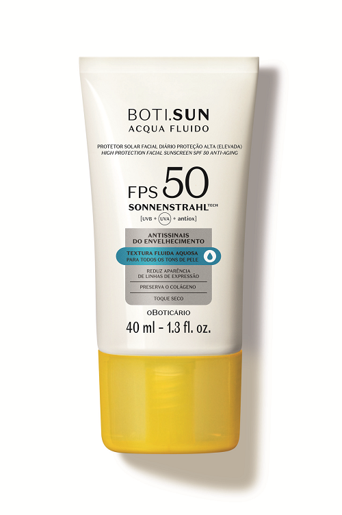 Protetor Solar Facial Anti señal FPS50 BOTI.SUN Acqua Fluido 40ml