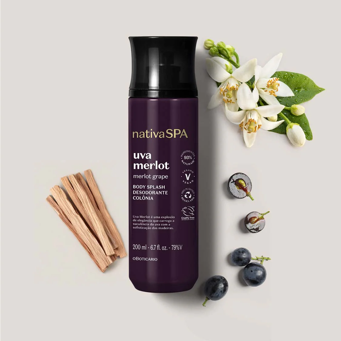 N/SPA BODY SPLASH UVA MERLOT 200 ML