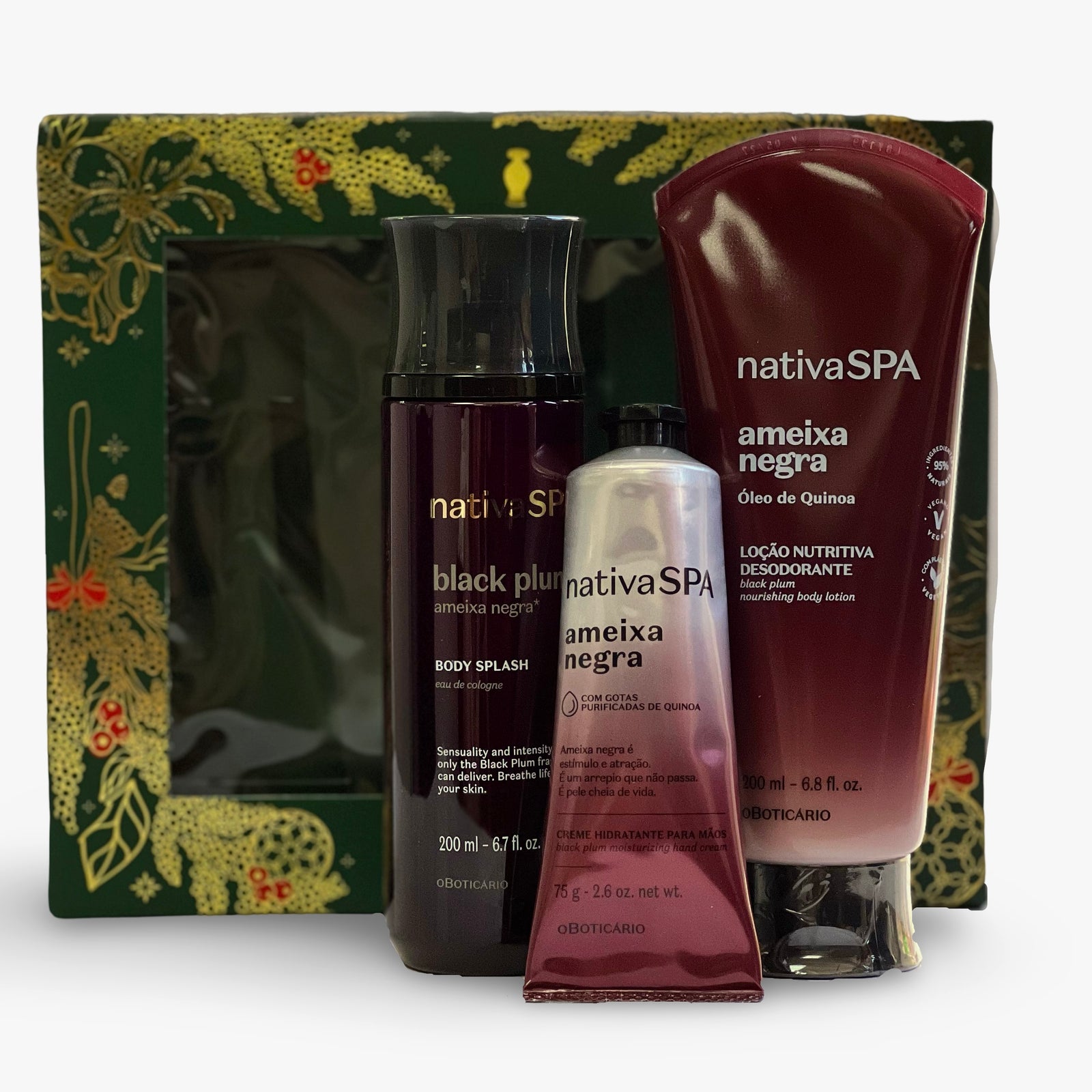 NATIVA SPA ESTUCHA NAVIDAD AMEIXA NEGRA