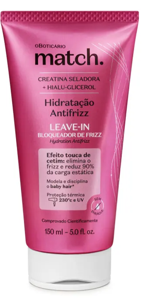 MATCH LEAVE-IN HIDRATACION CAPILAR ANTI FRIZZ 150ML