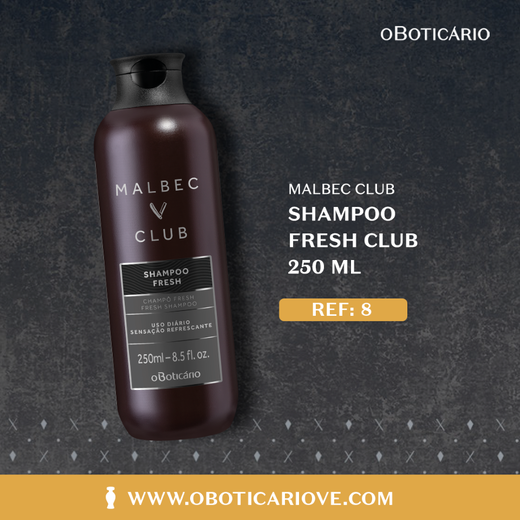 Malbec Fresh Club Shampoo 250 ml